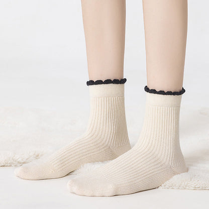 Chaussettes de nuit épaisses en soie de mûrier (3 paires) - image 10