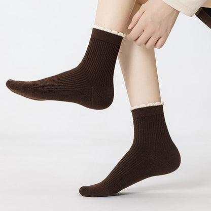Chaussettes de nuit épaisses en soie de mûrier (3 paires) - image 5