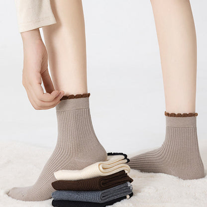 Chaussettes de nuit épaisses en soie de mûrier (3 paires) - image 1