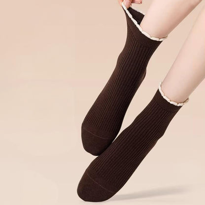 Chaussettes de nuit épaisses en soie de mûrier (3 paires) - image 6
