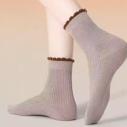 Chaussettes de nuit épaisses en soie de mûrier (3 paires) - image 4