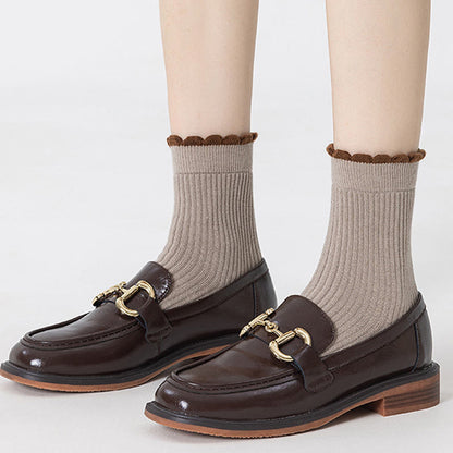 Chaussettes de nuit épaisses en soie de mûrier (3 paires) - image 12