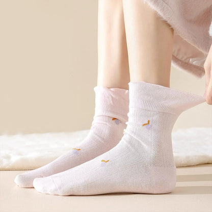 Chaussettes de nuit en pur coton de printemps (6 paires) - image 2