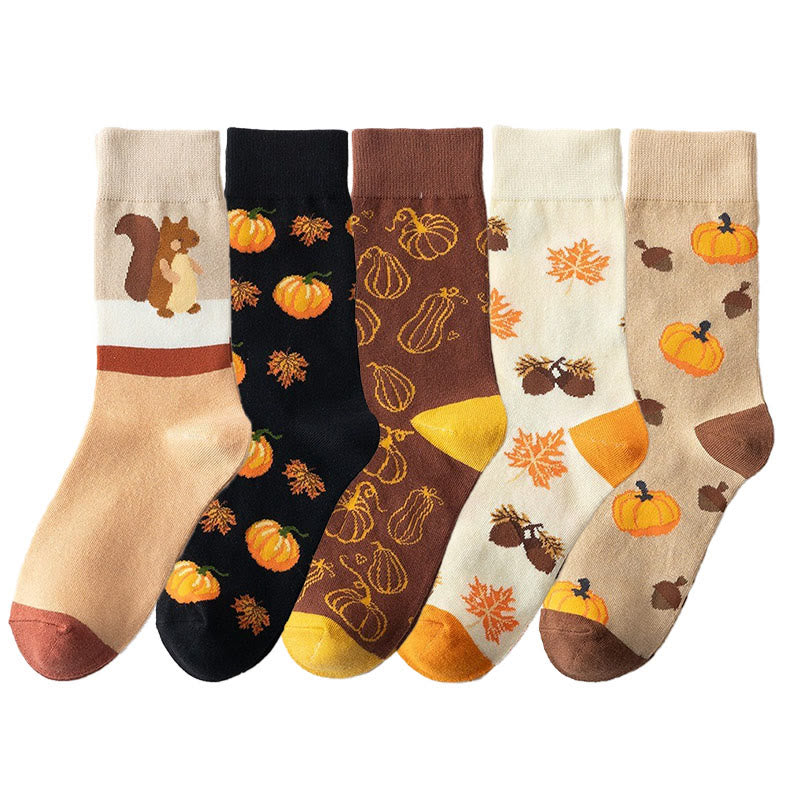 Chaussettes à motif Halloween (5 paires) - image 7