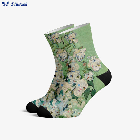 Chaussettes à fleurs pour chats - image 0