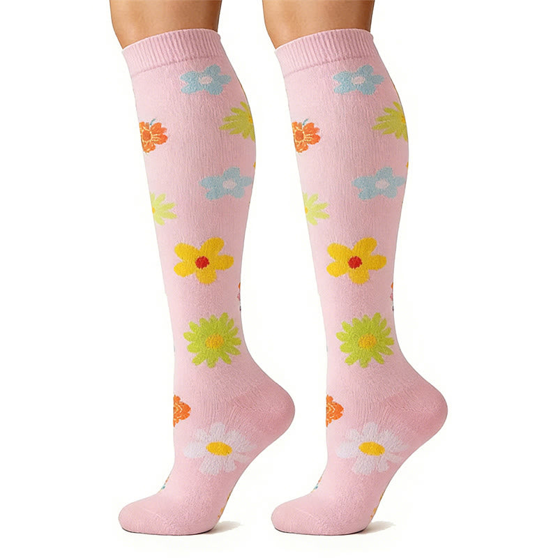 Chaussettes de compression à motif floral pour tous les jours (6 paires) - image 2