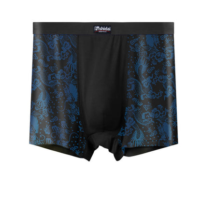 Boxers mi-longs en jacquard Dragon - Noir - 10XL - image 3