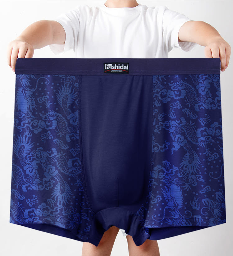 Boxers mi-longs en jacquard Dragon - image 0