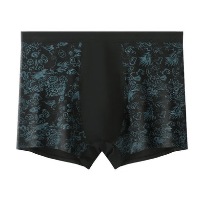 Boxers à élastique large et motif doré (lot de 2) - Noir - 10XL - image 4