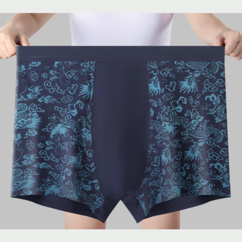 Boxers à élastique large et motif doré (lot de 2) - image 0