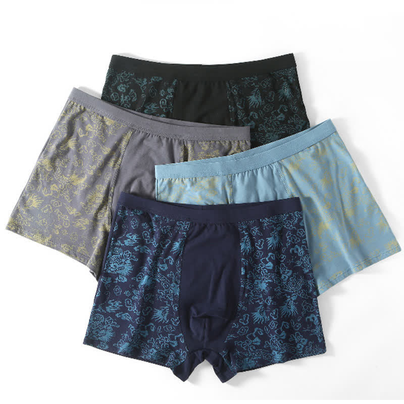 Boxers à élastique large et motif doré (lot de 2) - image 1