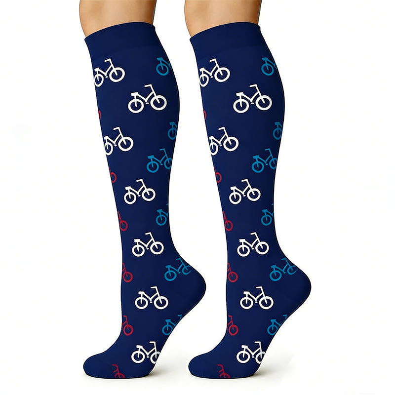 Chaussettes de compression anti-transpiration à imprimé médical (6 paires) - image 2