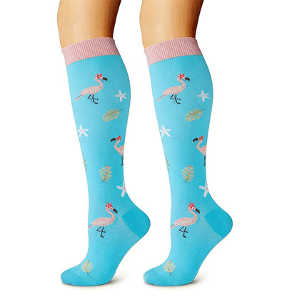 Chaussettes de compression à imprimé animal et plante (6 paires) - image 2