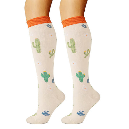 Chaussettes de compression à imprimé animal et plante (6 paires) - image 4