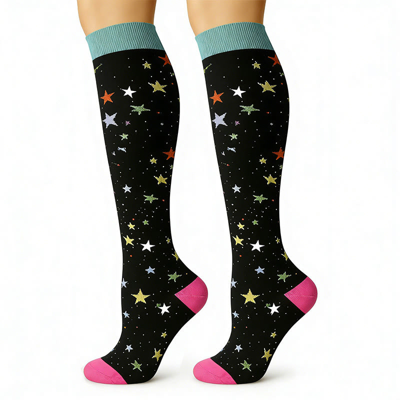 Chaussettes de compression à motifs mignons (7 paires) - image 1