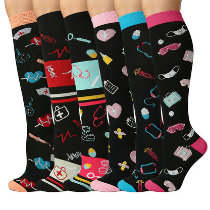Chaussettes de compression Color Medical Devices (6 paires) - image 1