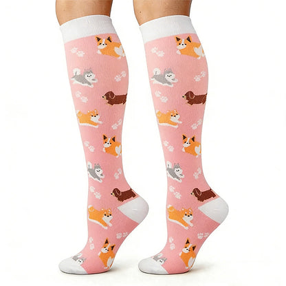 Chaussettes de compression animaux mignons (5 paires) - image 2