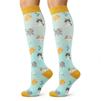 Chaussettes de compression animaux mignons (5 paires) - image 3