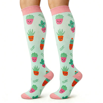 Chaussettes de compression animaux mignons (5 paires) - image 6