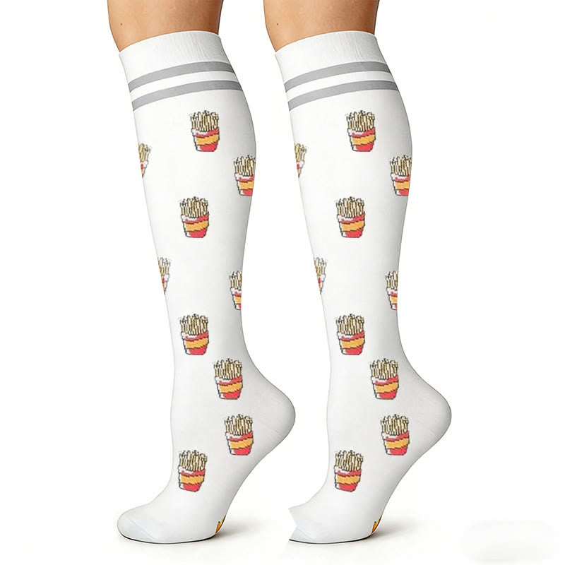 Chaussettes de compression Hamburger Frites (6 paires) - image 4