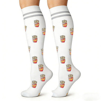Chaussettes de compression Hamburger Frites (6 paires) - image 4