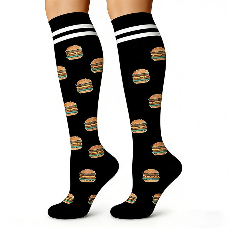 Chaussettes de compression Hamburger Frites (6 paires) - image 5