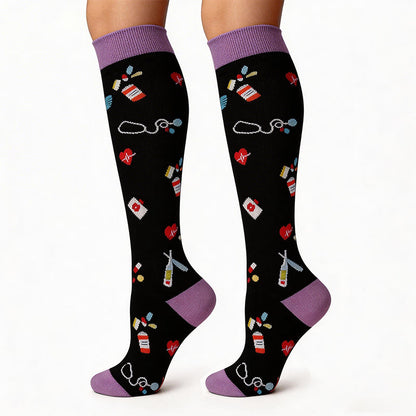 Chaussettes de compression pour fournitures médicales (4 paires) - image 5