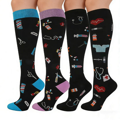 Chaussettes de compression pour fournitures médicales (4 paires) - image 1