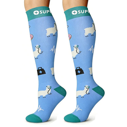Chaussettes de compression à motif médical (6 paires) - image 4