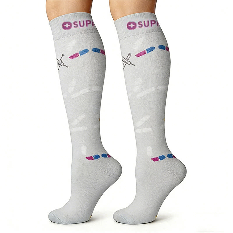 Chaussettes de compression à motif médical (6 paires) - image 3