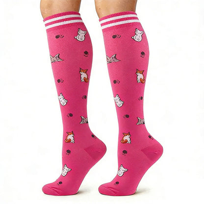 Chaussettes de compression cochon, corgi, renard, licorne (4 paires) - image 5