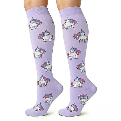 Chaussettes de compression cochon, corgi, renard, licorne (4 paires) - image 3