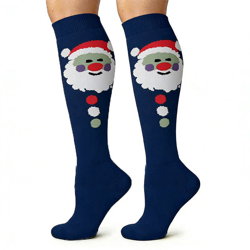 Chaussettes de compression motif élan, bonhomme de neige et ours (6 paires) - image 3