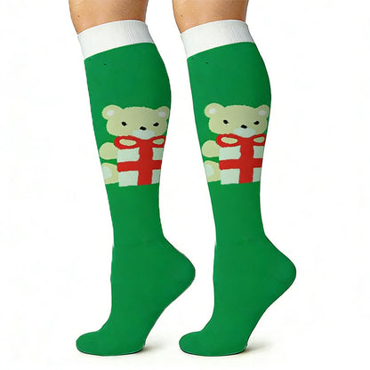 Chaussettes de compression motif élan, bonhomme de neige et ours (6 paires) - image 5