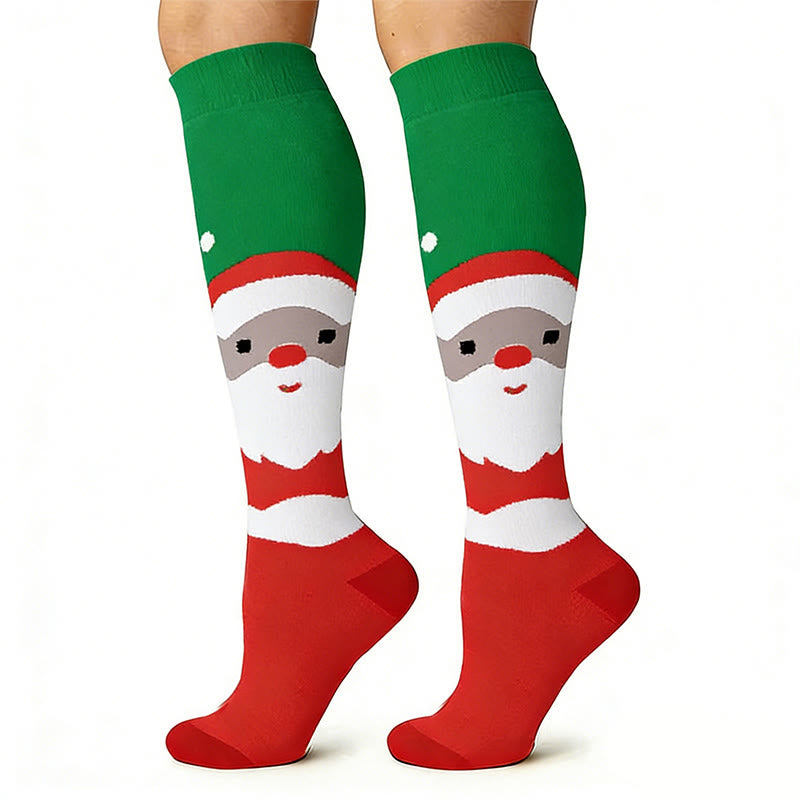 Chaussettes de compression motif élan, bonhomme de neige et ours (6 paires) - image 6