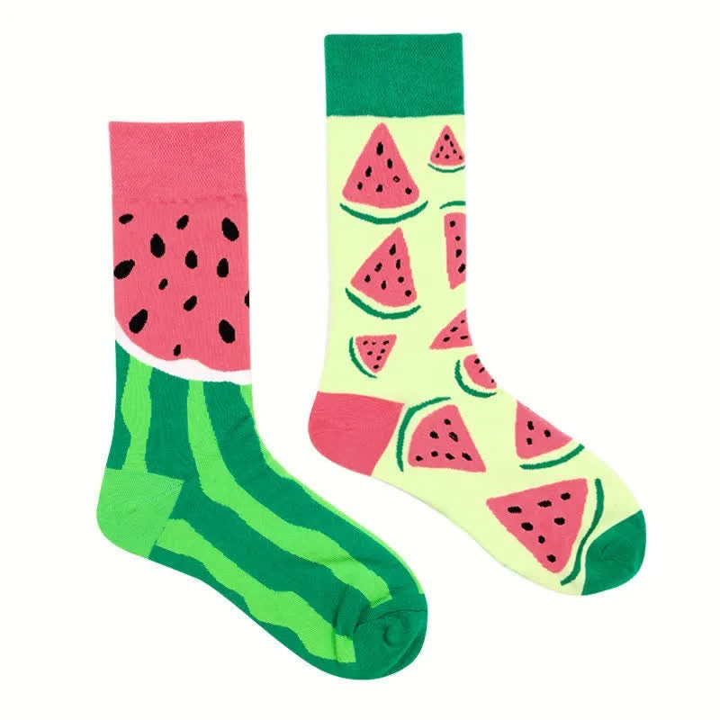 Chaussettes courtes à motif pastèque - image 1