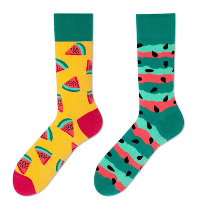 Chaussettes courtes à motif pastèque - image 1