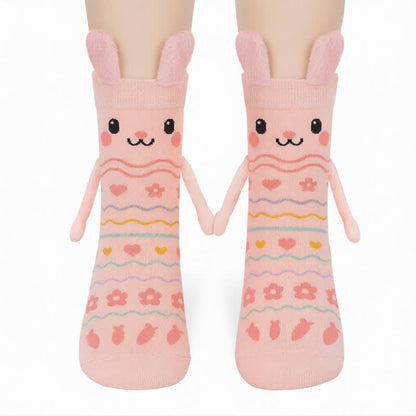 Chaussettes courtes à oreilles de lapin Sweetheart (2 paires) - Rose - 42(US2-8,5) - image 0