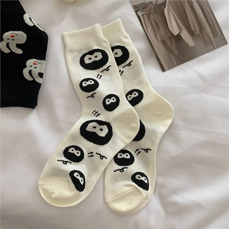 Chaussettes à pois lapin (4 paires) - image 4