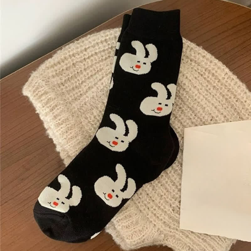 Chaussettes à pois lapin (4 paires) - image 6