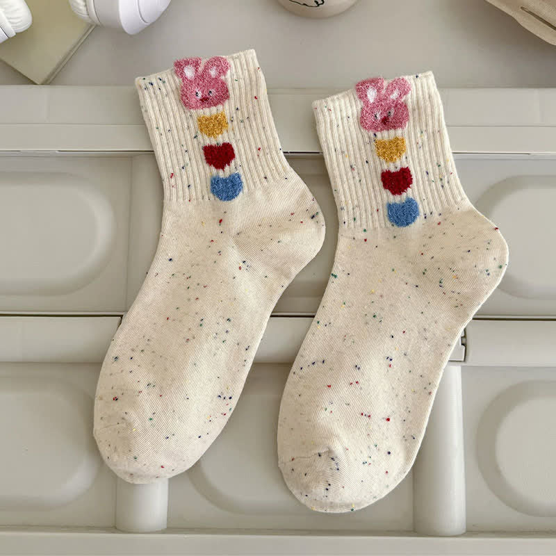 Chaussettes Cozy Bunny Quarter (5 paires) - image 4