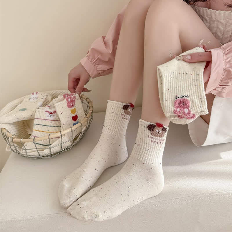 Chaussettes Cozy Bunny Quarter (5 paires) - image 1