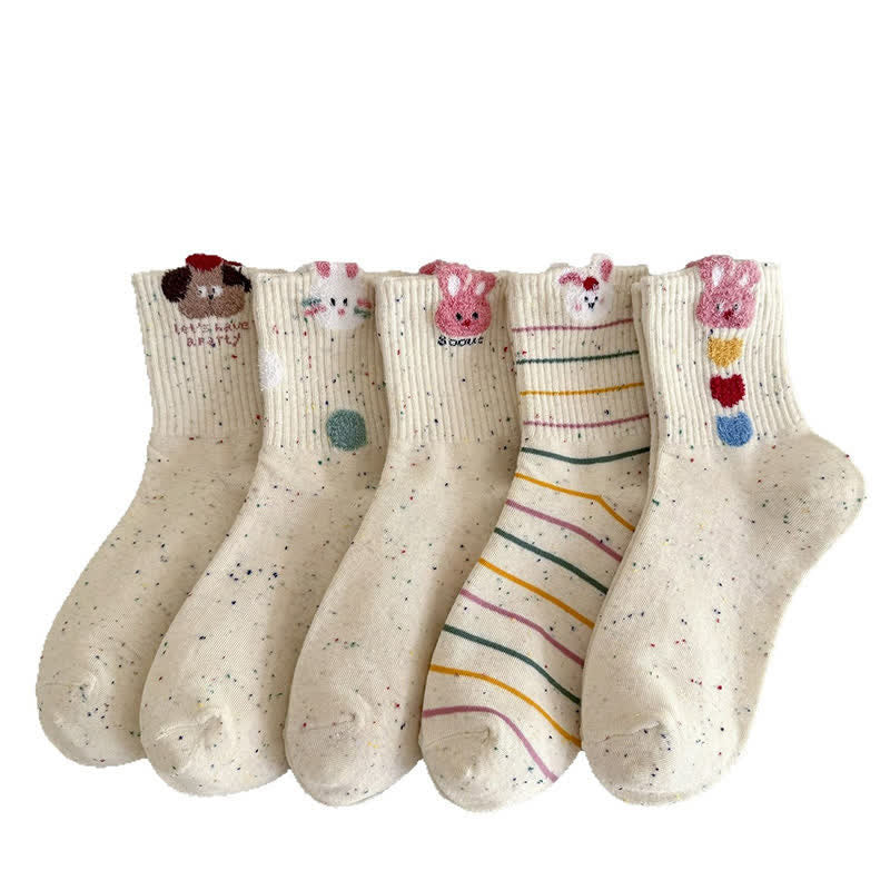 Chaussettes Cozy Bunny Quarter (5 paires) - image 2