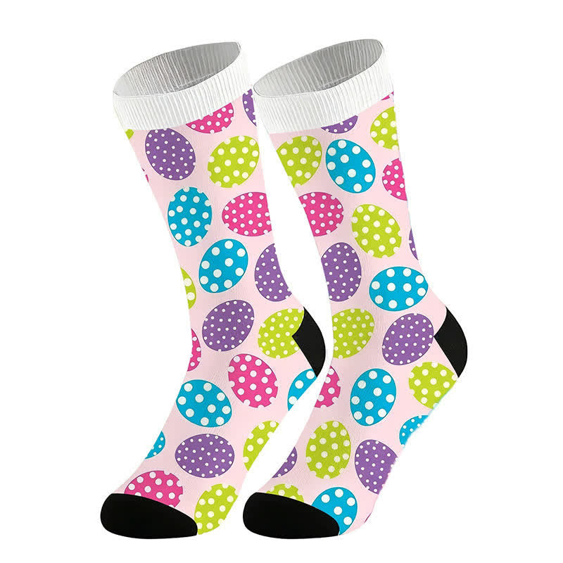 Chaussettes ovales à pois (2 paires) - Rose - UE36-44 (US3-10) - image 6