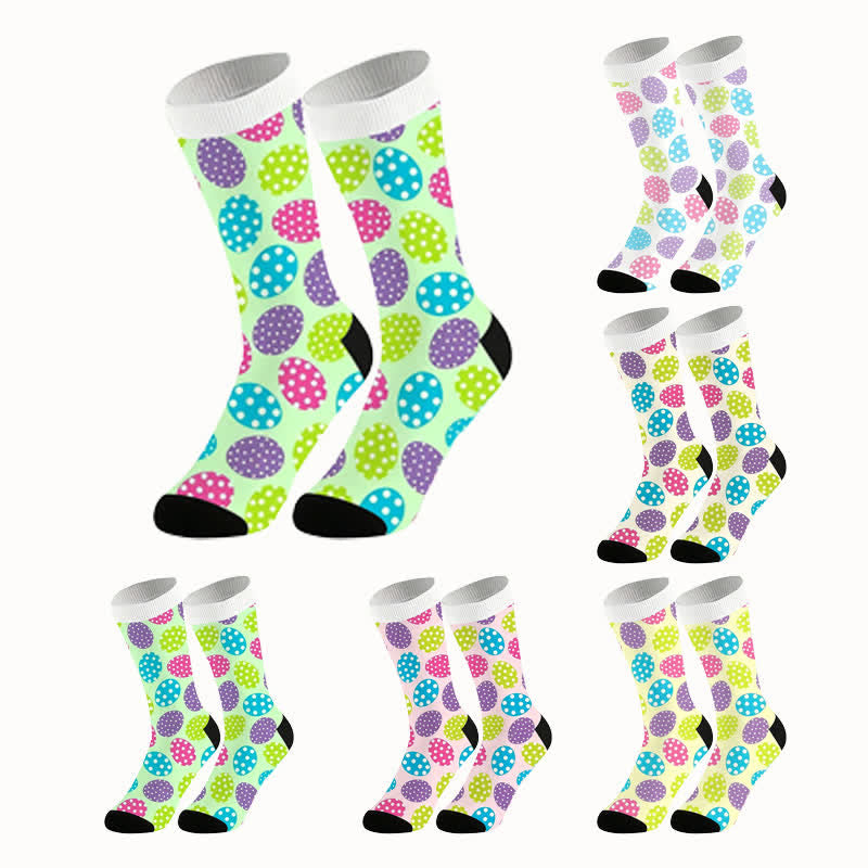 Chaussettes ovales à pois (2 paires) - image 1