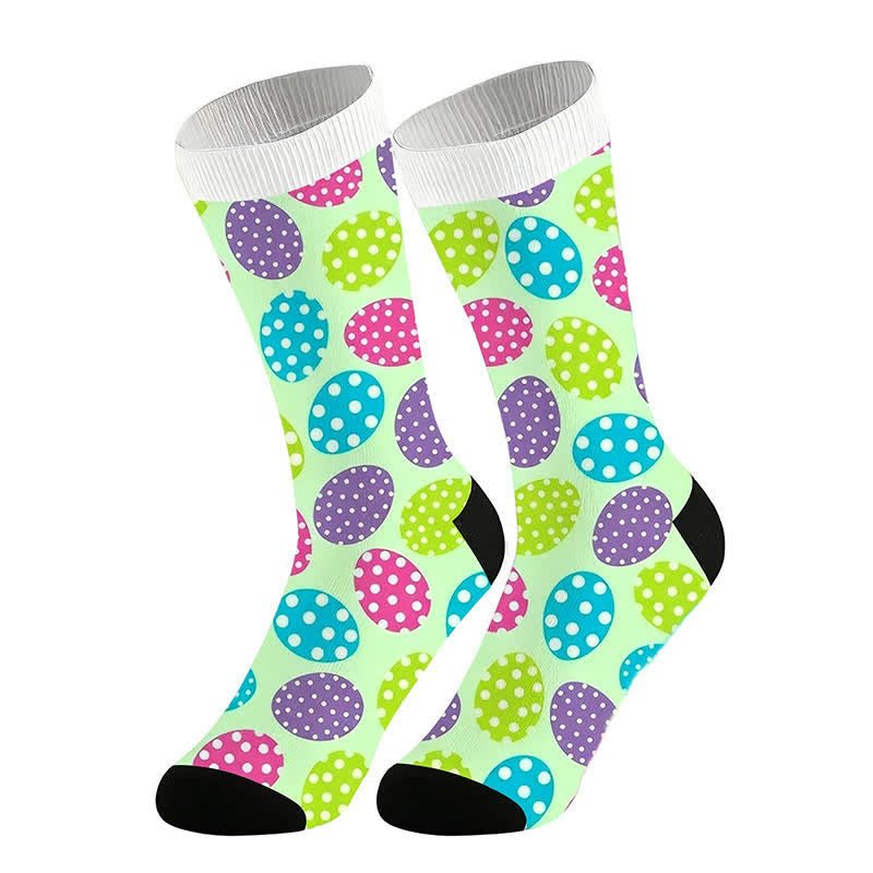 Chaussettes ovales à pois (2 paires) - Vert - UE36-44 (US3-10) - image 4