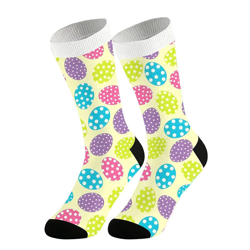 Chaussettes ovales à pois (2 paires) - Jaune - UE36-44 (US3-10) - image 5