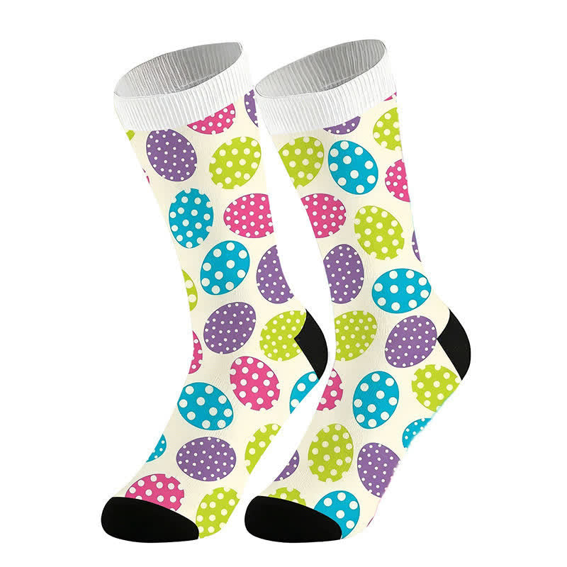 Chaussettes ovales à pois (2 paires) - Beige - UE36-44 (US3-10) - image 3
