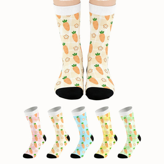Chaussettes à motif carotte (2 paires) - image 0