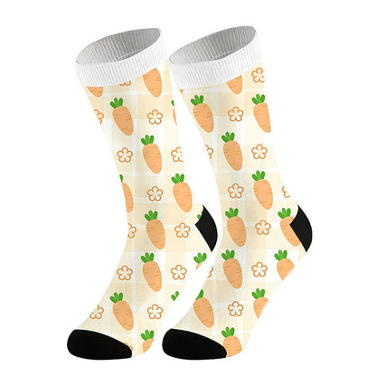 Chaussettes à motif carotte (2 paires) - Beige - UE36-44 (US3-10) - image 2